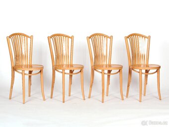 Kvalitní jídelní  židle české výroby TON, buk, super stav. - 8