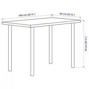 LINNMON / ADILS Stůl, bílá, 100x60 cm - 8