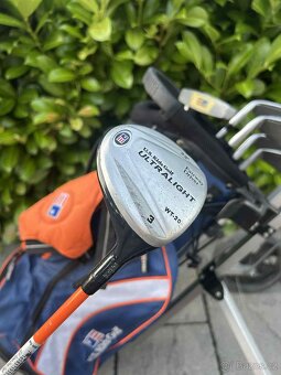 Prodám juniorský golfový set US Kids Golf, 51" + vozík - 8