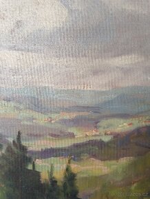 obraz - VÝHLED Z ŠIBENÍKU, olej, Vilém Topinka - 8