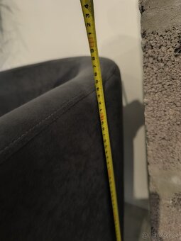 Klubové křeslo - šedé - 8