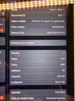 iPad Pro 2020 11” 256GB Silver Cellular - 8