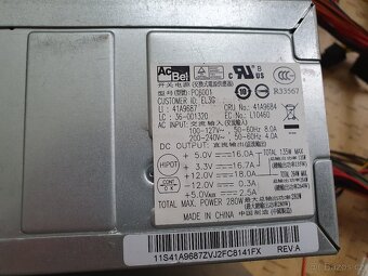 7x Zdroj, 400, 350 a 280w do PC. - Vše za 600kč - 8