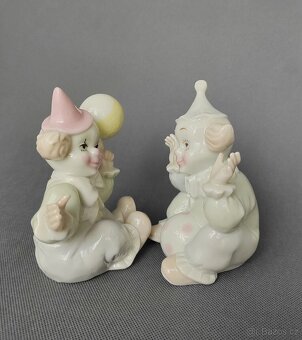 Porcelánová vintage sběratelská figurka soška klauna/šaška - 8