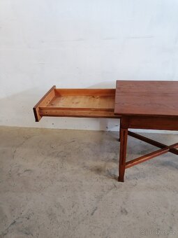 Starožitný jídelní stůl s šuplíkem - 8