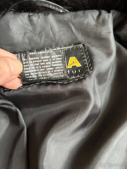 Kožená vesta s pravou kožešinou - 8