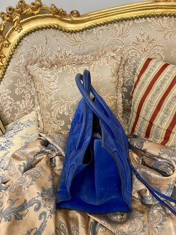 Kabelka Celine Electric Royal Blue Suede Phantom  Bag - 8