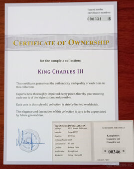 Sběratelská sada medailí Král Charles III - 8
