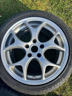 Alu disky Aluett 17" rozteč 5x112 + pneu pěkné - 4 kusy - 8