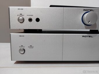 ROTEL RB03 + ROTEL RC03 pre amp + koncák - 8