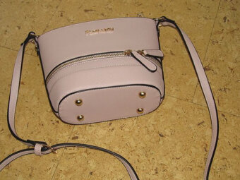 Kabelka malá béžová se zipy - 8