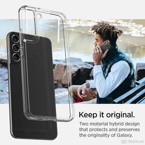 Obal Samsung S22 Spigen ultra hybrid + Sklo Alzaguard - 8