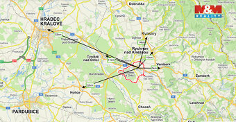 Pronájem skladu v Kostelci nad Orlicí, ul. Mánesova - 8