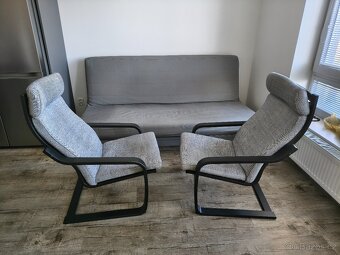 Rozkládací gauč + 2 křesla - 8