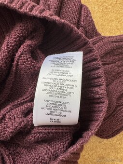 Ralph Lauren Polo vínový 1/4 zip svetr - 8