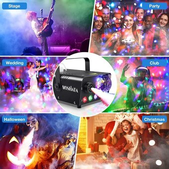 MOSFiATA 600W Smoke Machine RGB LED světla, - 8