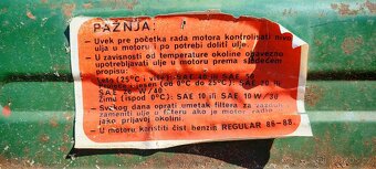 Půdní fréza Mondial + vozík + sněhová fréza - 8