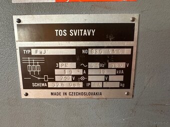 Protahovačka TOS Svitavy FWJ 63 - 8