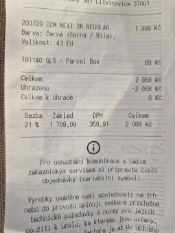 Prodám brusle CCM vel. 43 - 8