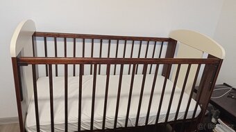Dětská postýlka Drewex Medvídek a motýlek -stahovací bočnice - 8