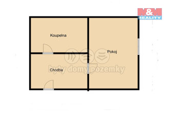 Pronájem bytu 1+kk, 20 m², Humpolec, ul. Masarykova - 8