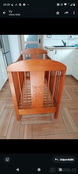 Dřevěná dětská postýlka - 8