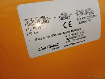 Zahradní traktor Cub Cadet XT2 PS107 - 8
