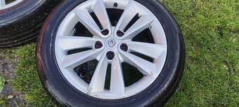 Renault hliníková kola 17'+pneu originální - 8