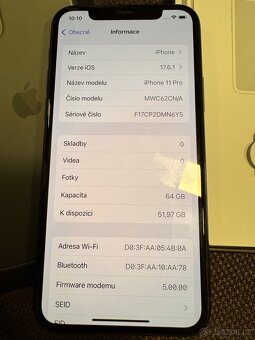 Apple iPhone 11 PRO, 64GB, 96% baterie, zelený - 8