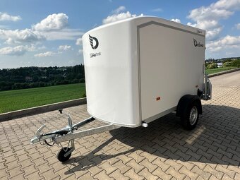Nebržděný skříňový přívěs DEBON C255 U, 750 kg, bílý - 8