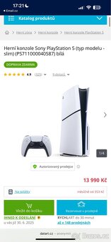 Herní konzole Sony PlayStation 5 (typ modelu - slim) - 8