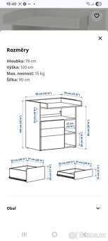 Přebalovací stůl - SMÅSTAD IKEA - 8