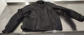 Luxusní Kožená motorkářská bunda FRANK THOMAS s chrániči. - 8
