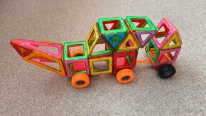 Nová populární magnetická stavebnice sada 168 dílků - 8