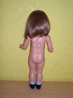 Stará značená panenka v původních šatech a botách - 8