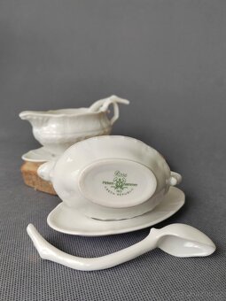 Krásný porcelánový omáčník série White "Rose" Pirken Hamme - 8