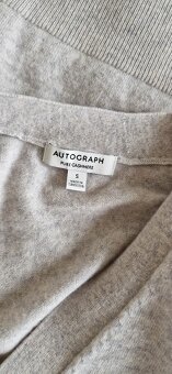 kašmírový svetr do V na knoflíky M&S - 8