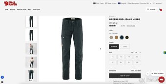 Kalhoty Fjallraven Greenland Jeans M Reg - 8
