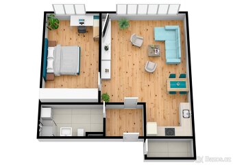 Pronájem bytu 2+kk, Brno - Žabovřesky, ev.č. 02510 - 8