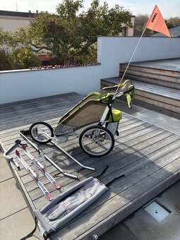 Thule Chariot Cougar + cykloset + skiset + miminkovník - 8