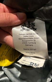AJS  MOTORS pánské kožená 100% leather bunda na motorku 58💪 - 8