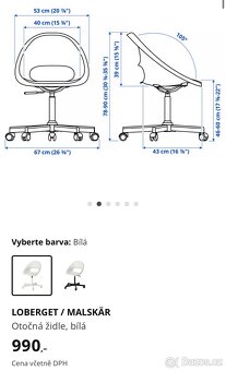IKEA otočná žlutá židle - 8