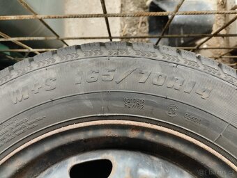 4x obutá zimní pneu Škoda Fabia 1 165x70xR14 - 8