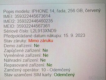 iPhone 14 256GB - 8