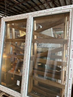 Okno  plastová PVC , profil 70 mm/ 3 sklo , nepoužitá okna - 8