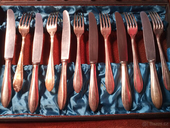 Velká sada starožitných příborů KRUPP BERNDORF, 51 ks celkem - 8