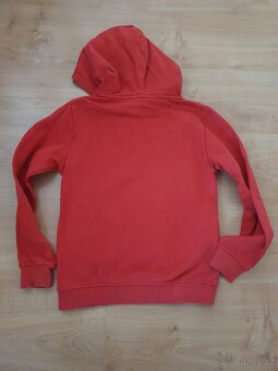 Mikina červená 134/140 H&M s kapucí - 8