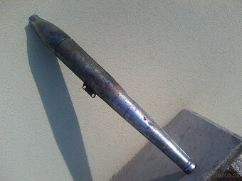 čz 175/450 - p.vidle,výfuk,kryty motoru s logem ČZ,vzpěra - 8