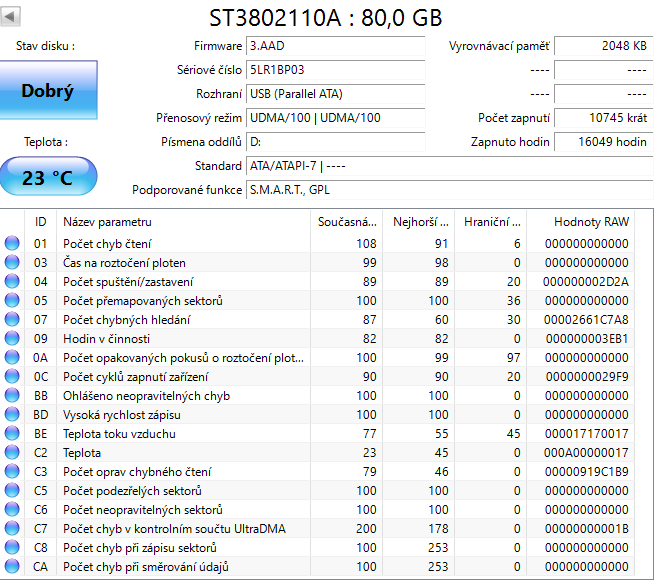 PATA hard disky, HDD 3,5", odzkoušené, cena od 89,- kus - 9