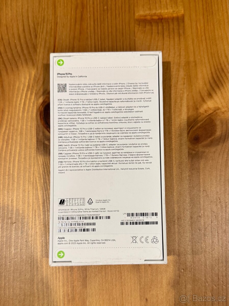 Prodám Apple IPhone 15 Pro 128 GB White - 9